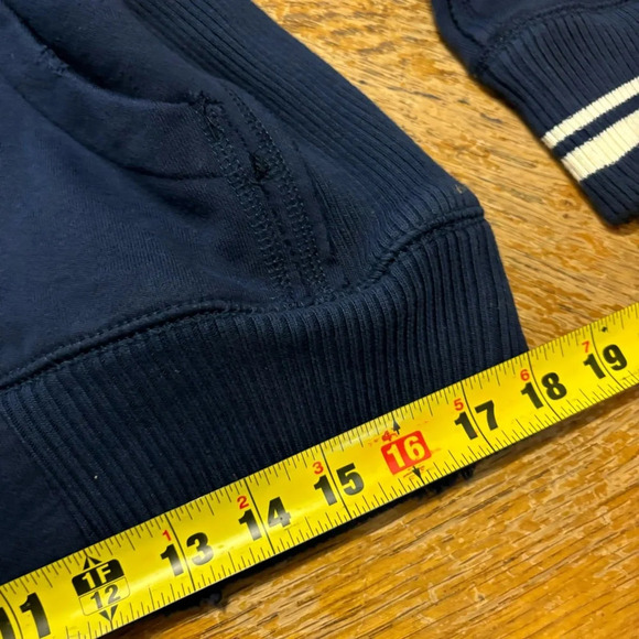 Mitchell & Ness Dallas Cowboys Size Medium full zip up Hoodie Blue Distressed - Picture 8 of 8